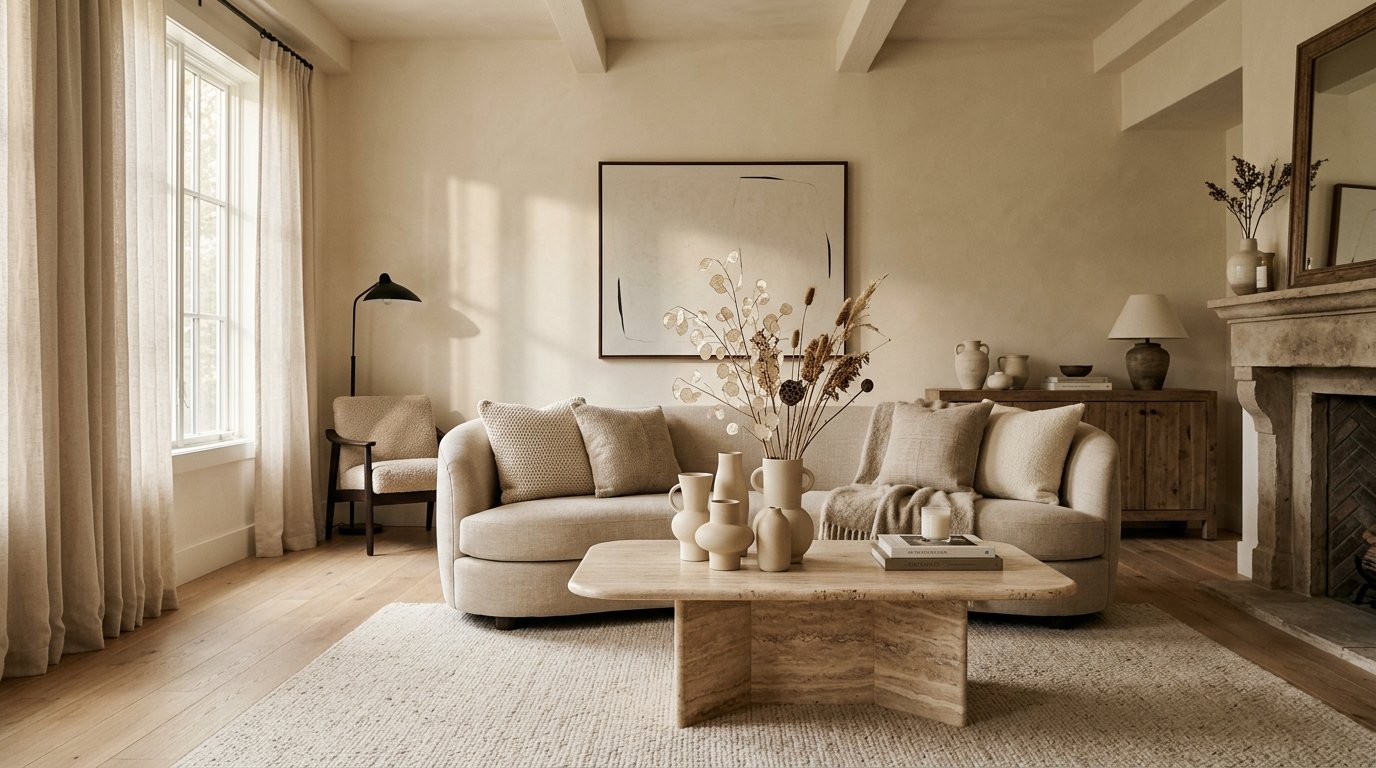 Florence Hometex beautifully styled living room interior